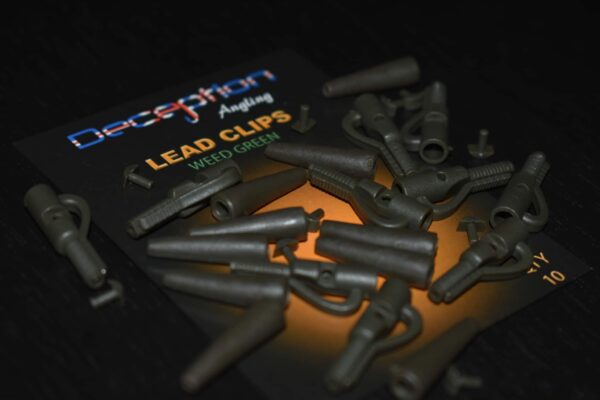 Deception Angling Lead Clips with tails and pins