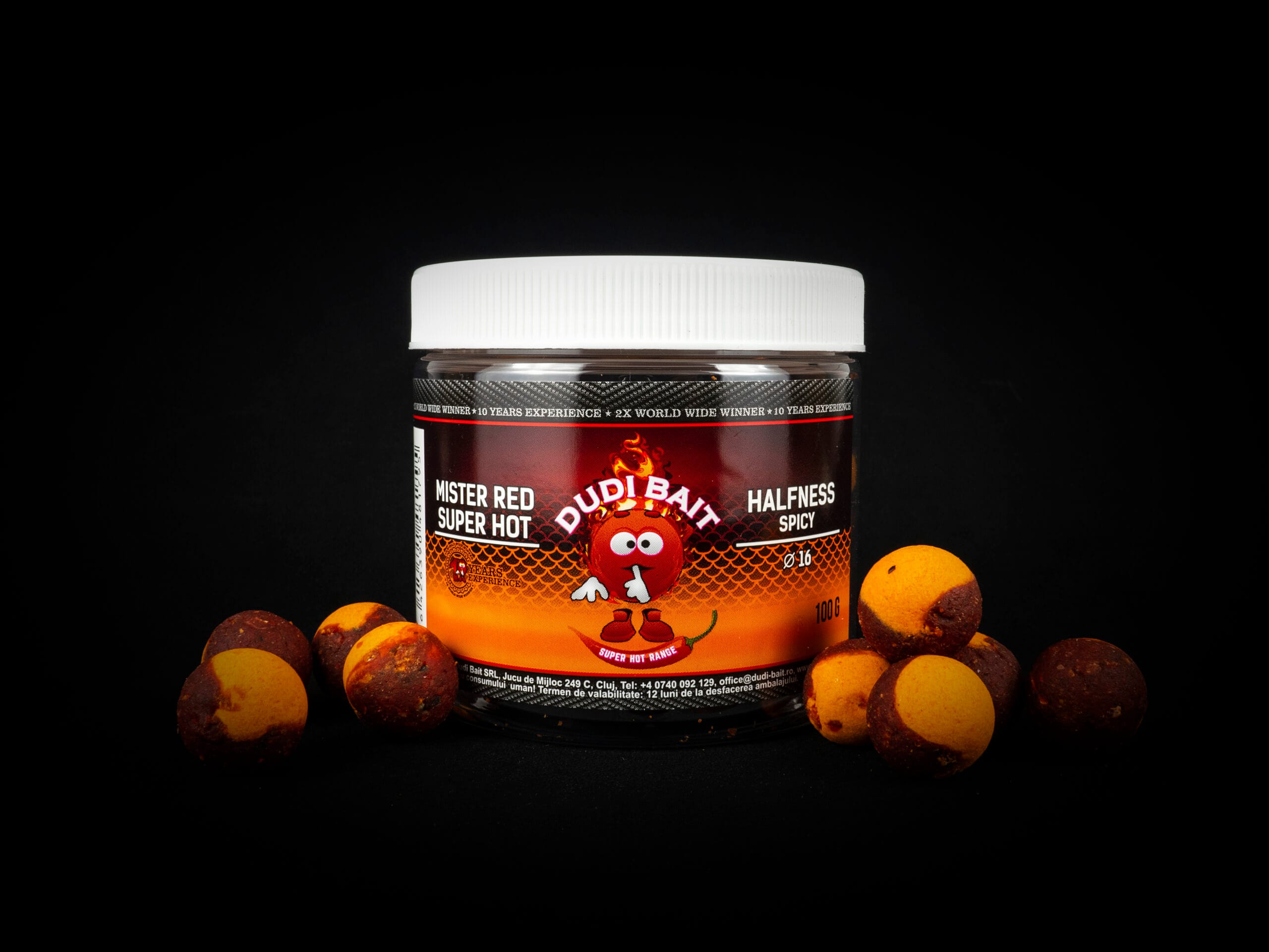 Hook bait "Mister Red Super Hot" HALFNESS Spicy